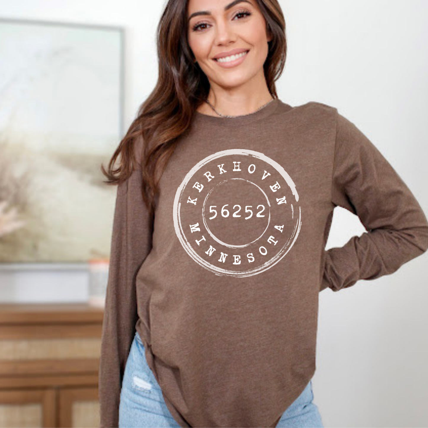 Custom Town with Zip Code  Adult Apparel