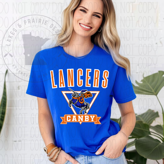 Vintage Canby Lancers Adult Apparel