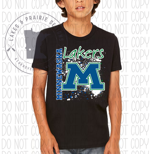 Splatter Minnewaska Lakers Youth Sizes
