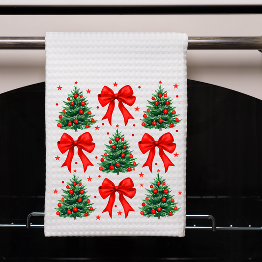 Christmas Coquette Dish Towel