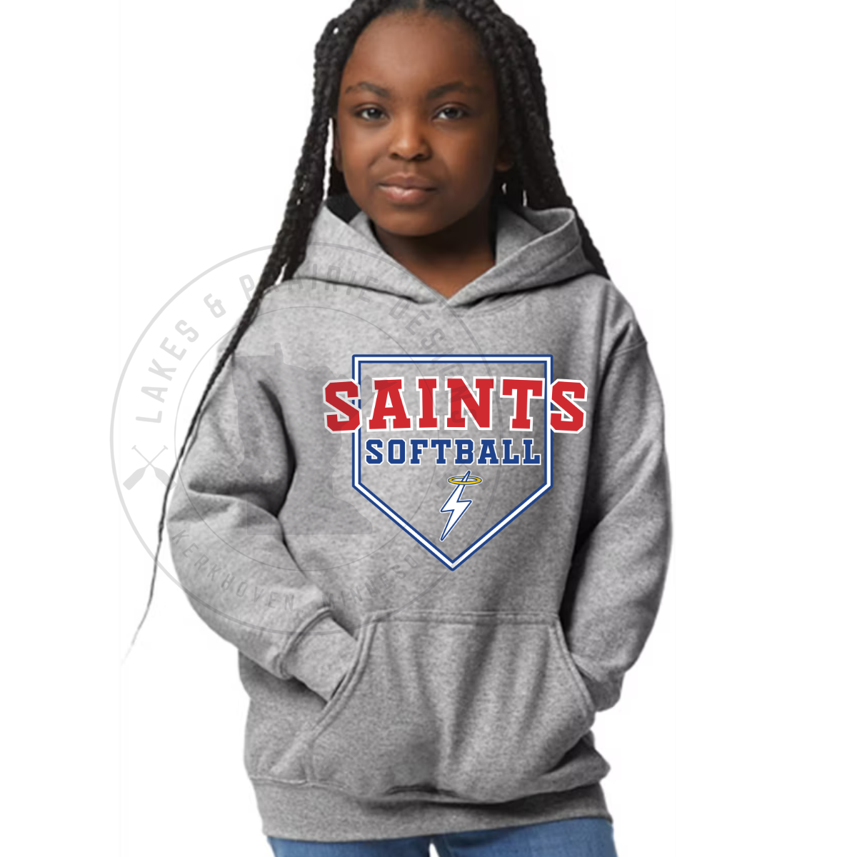 KMS Saints Softball Gildan Adult and Youth  Hoodie