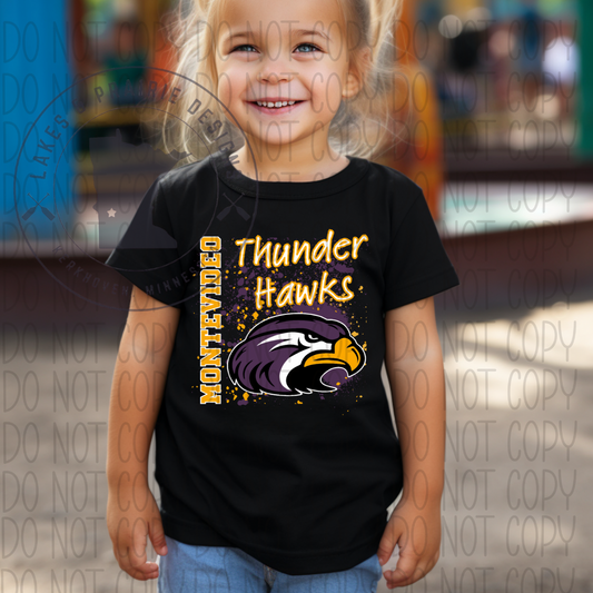 Splatter Montevideo Thunder Hawks Toddler T-Shirt