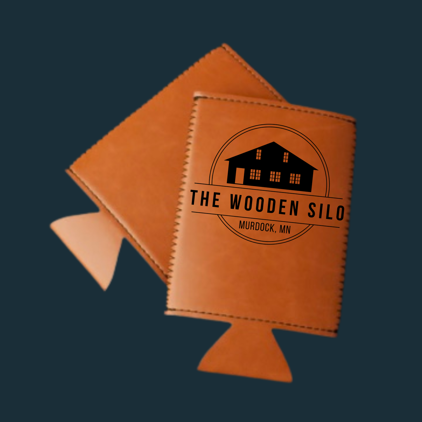 The Wooden Silo Engraved Leatherette Can Duster