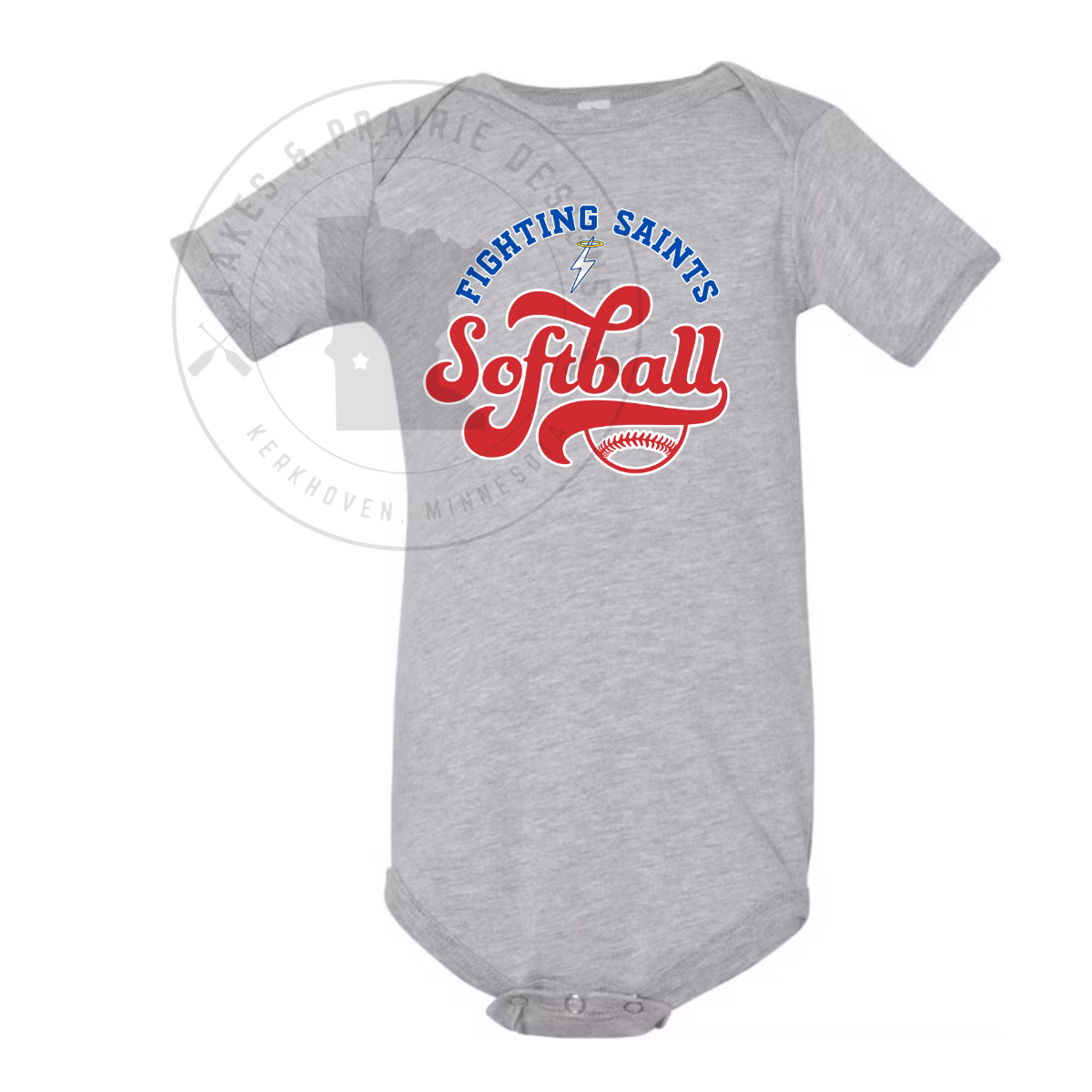 KMS Softball 2 Baby Bodysuit