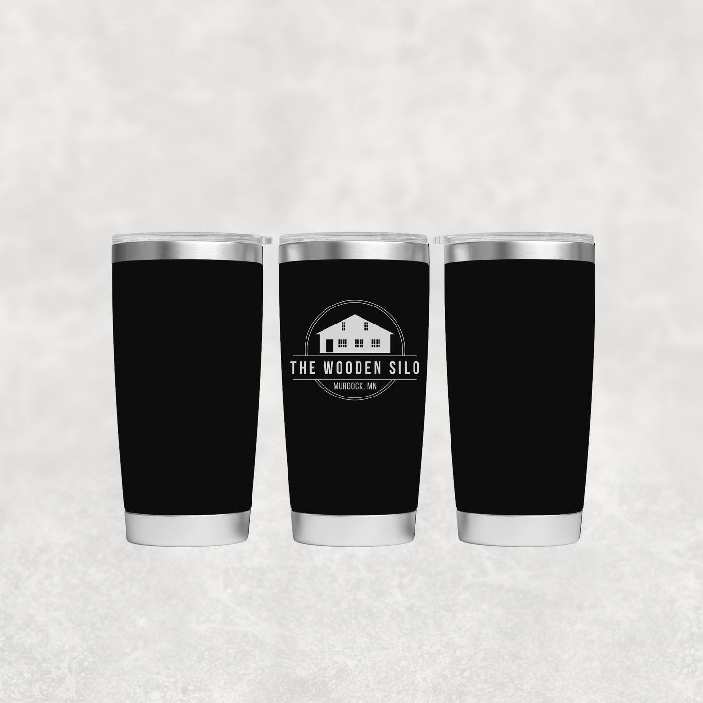 The Wooden Silo 20oz. Engraved Tumbler