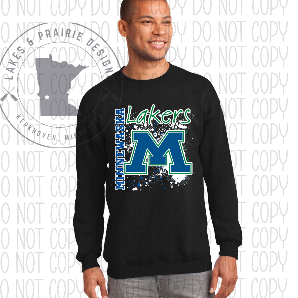 Splatter Minnewaska Lakers Tall Apparel