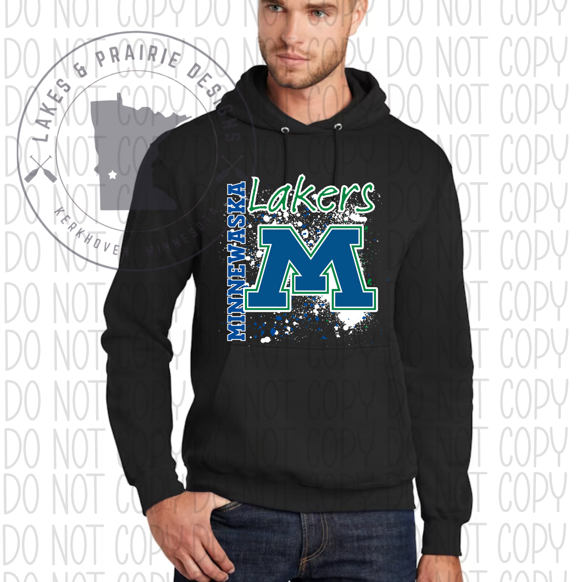 Splatter Minnewaska Lakers Tall Apparel