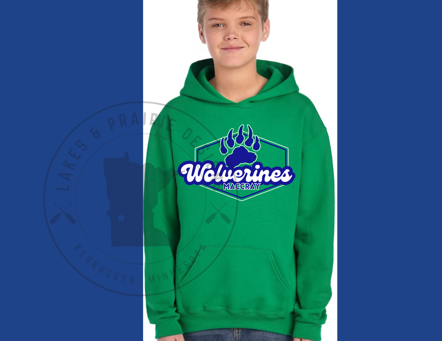 Retro Maccray Wolverines Youth Sizes