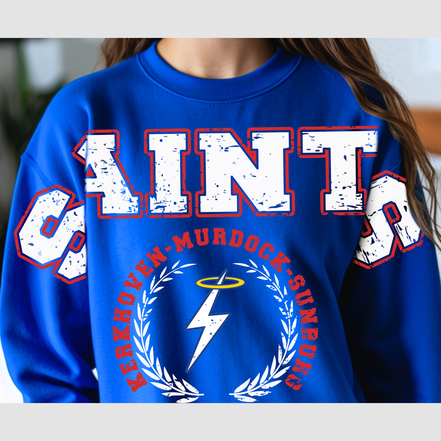 Oversized Saints Crewneck Sweatshirt