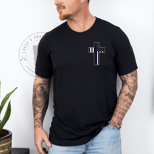 Thin Blue Line Cross