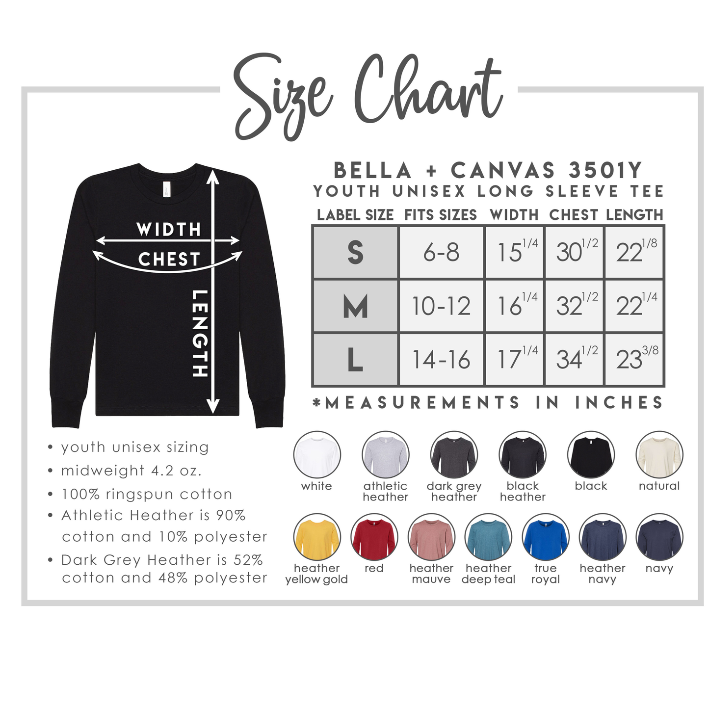 The Wooden Silo Youth Bella Canvas Long Sleeve Shirt