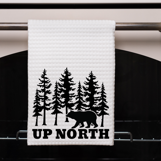 Up North Bear Dish Towel