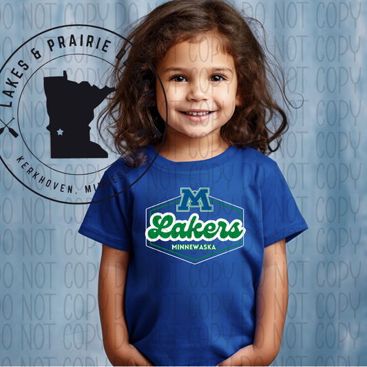 Retro Minnewaska Lakers Toddler T-Shirt