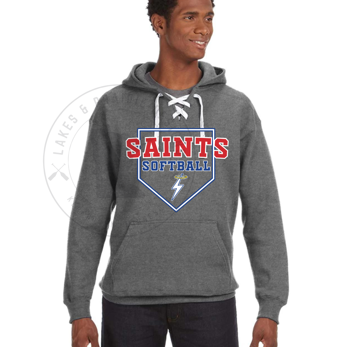 KMS Saints Softball J America Unisex Sport Lace Hoodie