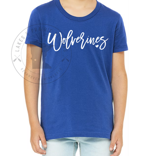 Cursive Maccray Wolverines Youth Apparel