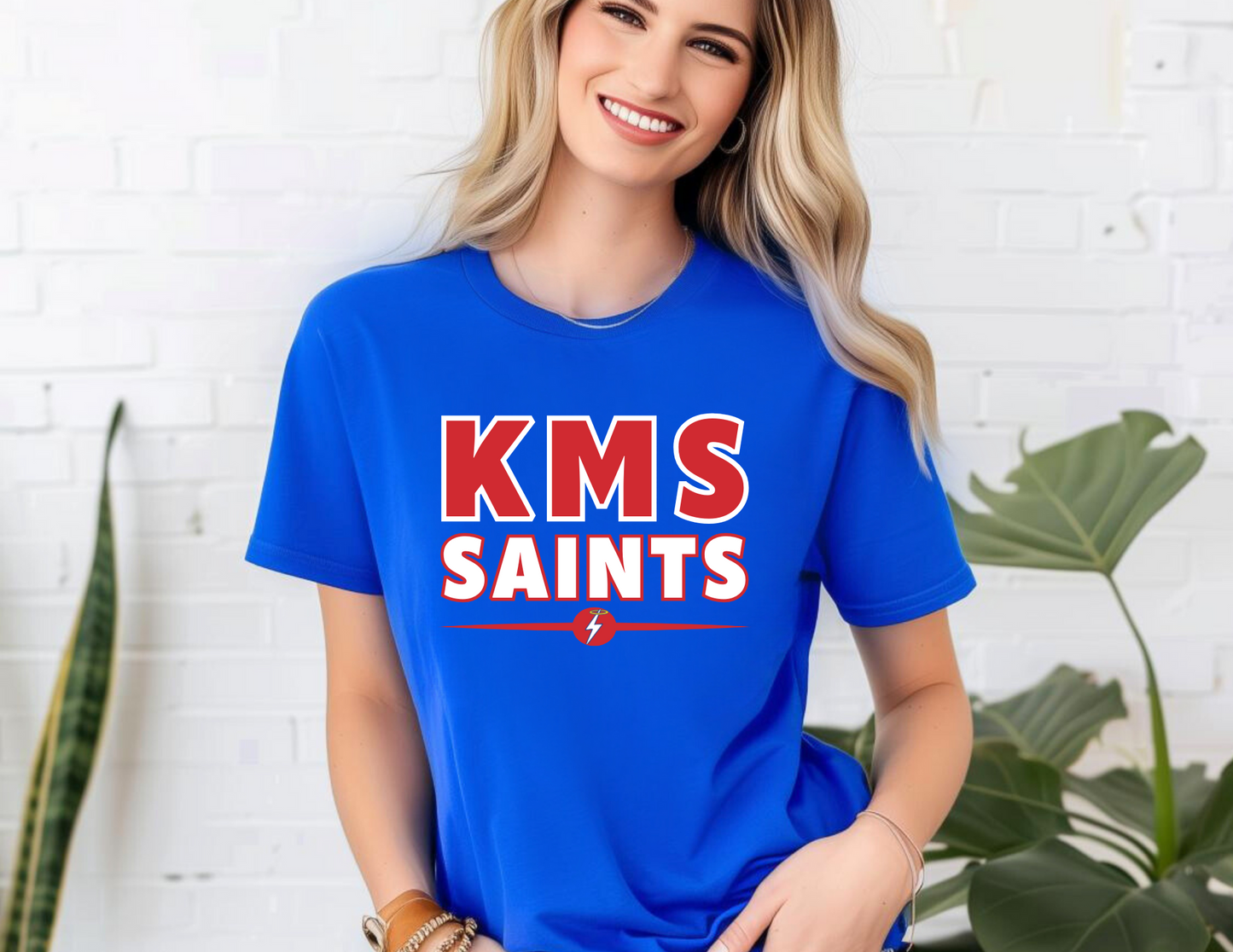 KMS Saints Youth and Adult Royal Blue T-Shirt