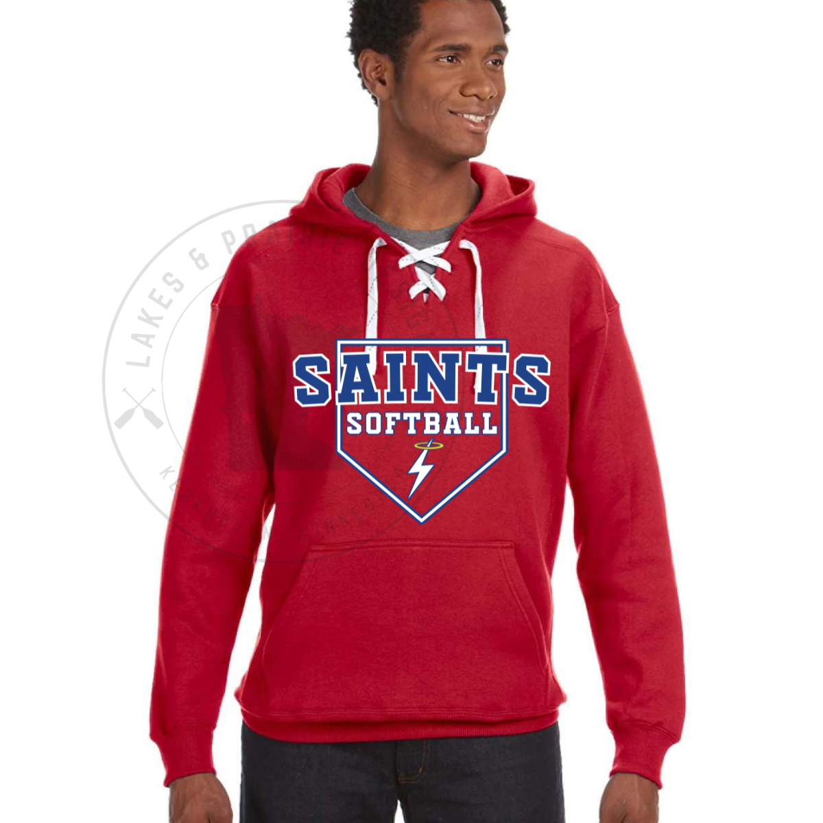 KMS Saints Softball J America Unisex Sport Lace Hoodie