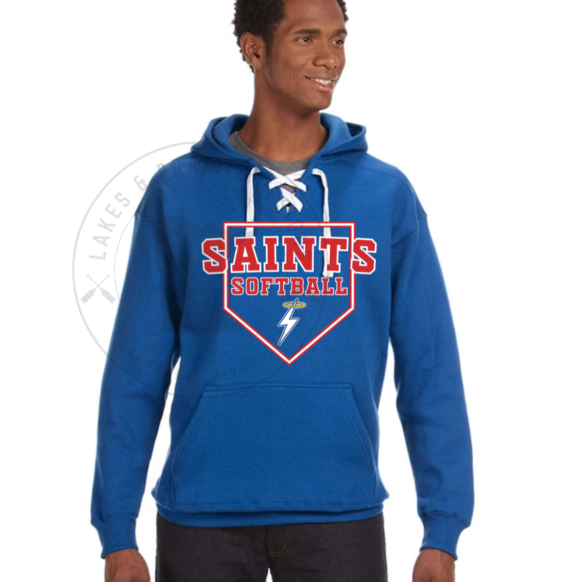 KMS Saints Softball J America Unisex Sport Lace Hoodie