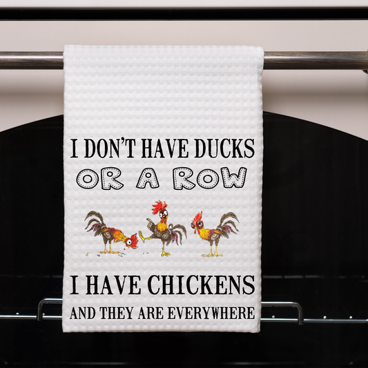 I don't have ducks funny Dish Towel