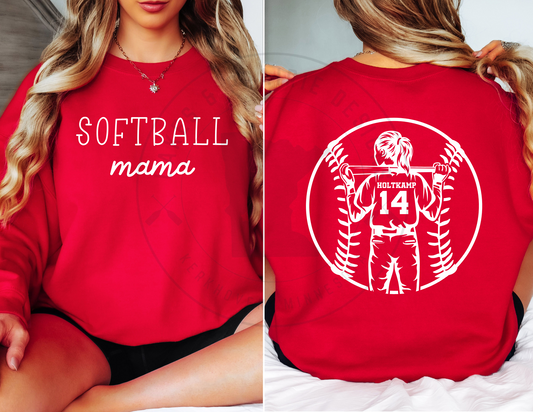 Personalized Softball Mama