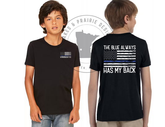 The Blue Always Has My Back Youth Apparel
