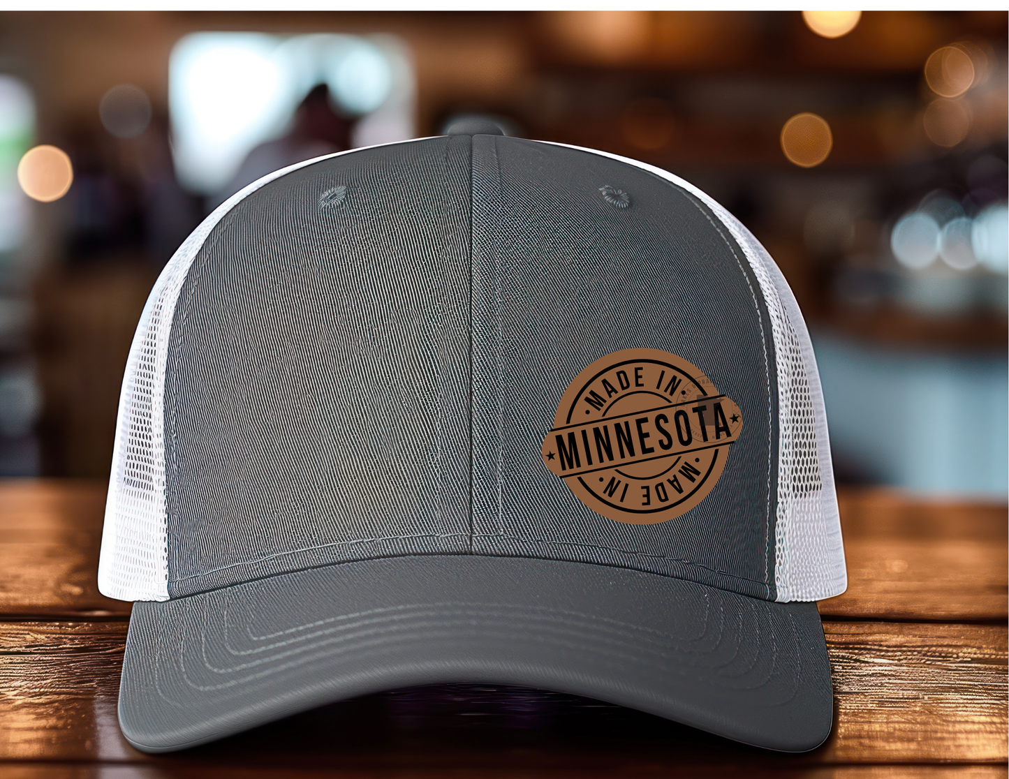 Made in MN Leatherette Patch Hat