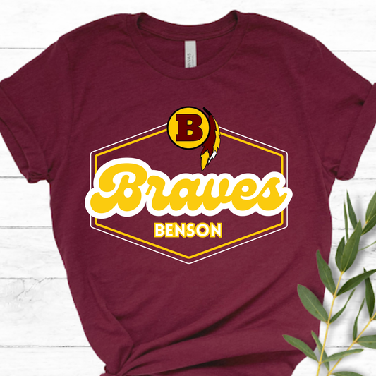 Retro Benson Braves Lines Apparel