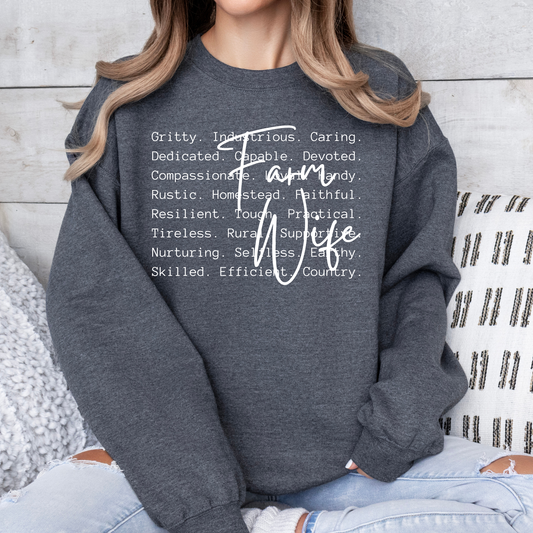 Farm Wife Typography