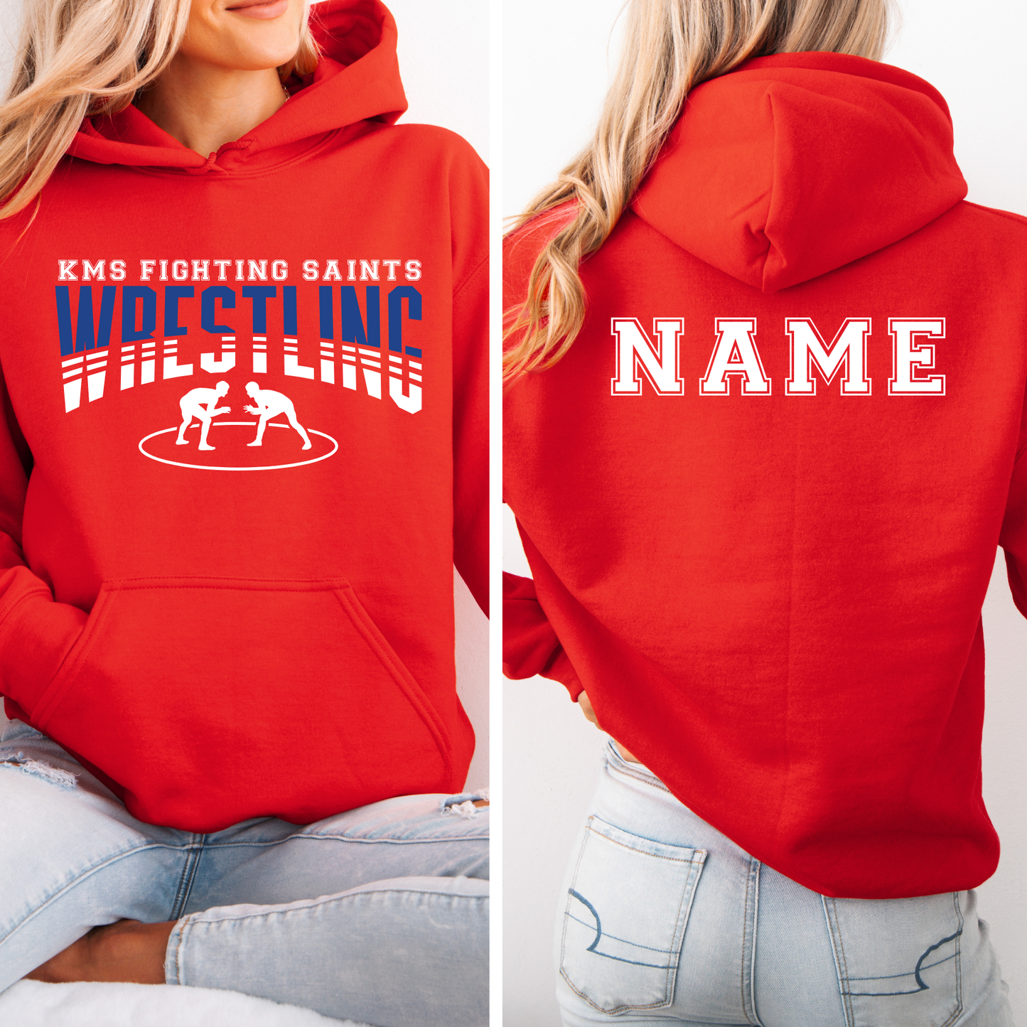 KMS Wrestling White and Blue