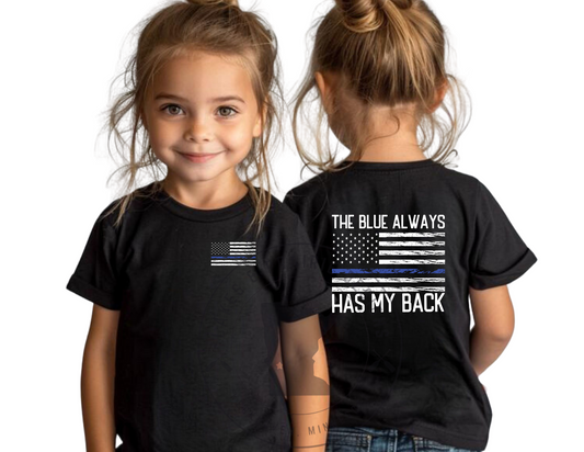 The Blue Always Has My Back Toddler T-Shirt