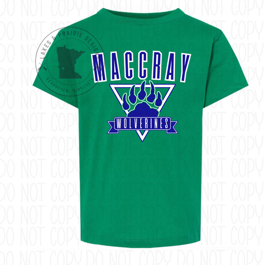 Vintage Maccray Wolverines Toddler T-Shirt
