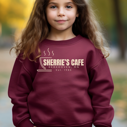 Sherrie's Cafe Youth Crewneck Sweatshirt
