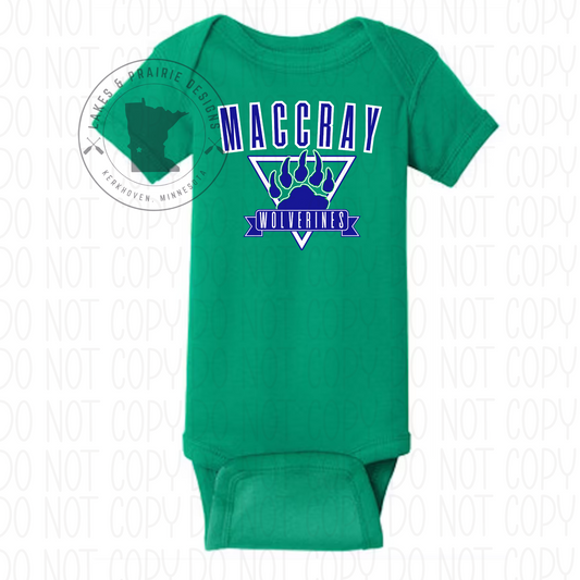 Vintage Maccray Wolverines Infant