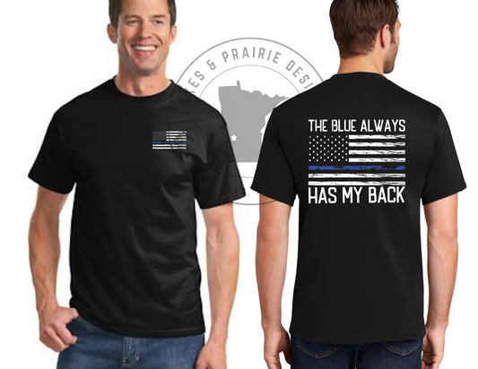 The Blue Always Has My Back Adult Tall Apparel