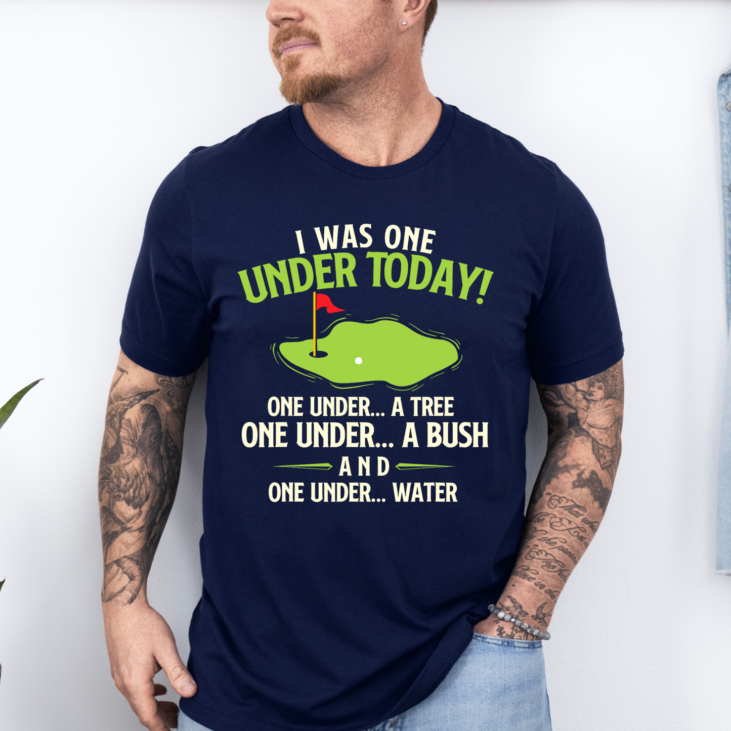 I was one under today