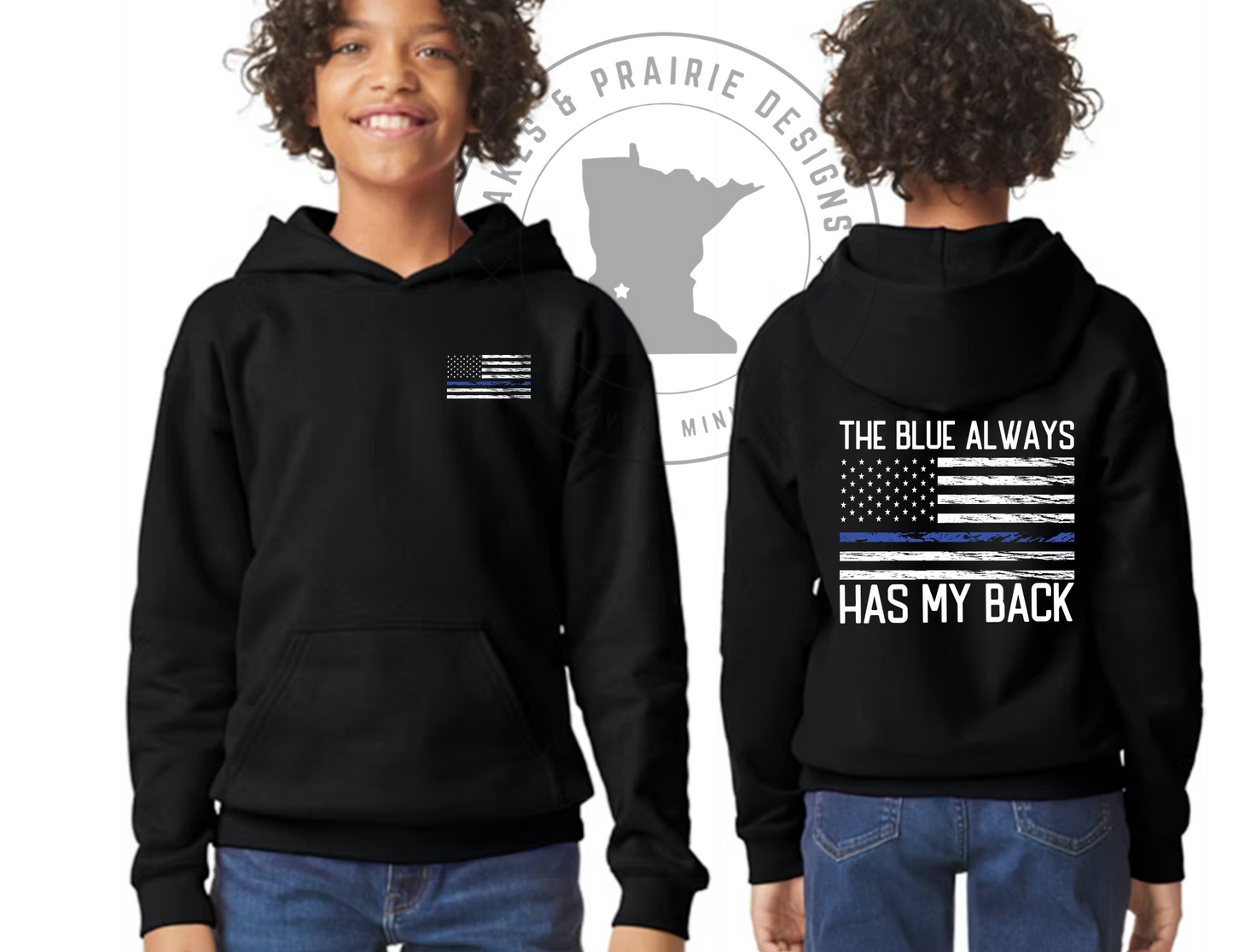 The Blue Always Has My Back Youth Apparel