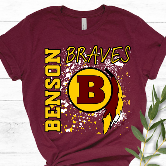 Splatter Benson Braves Lines Apparel