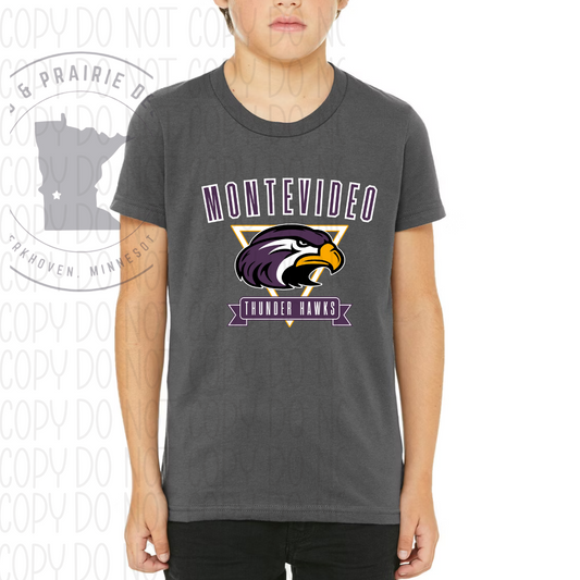Vintage Montevideo Thunder Hawks Youth Sizes