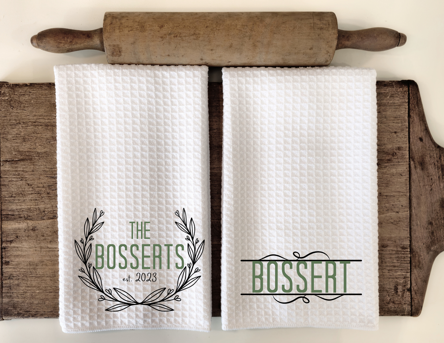 Custom Modern Set of 2 Dish Towels