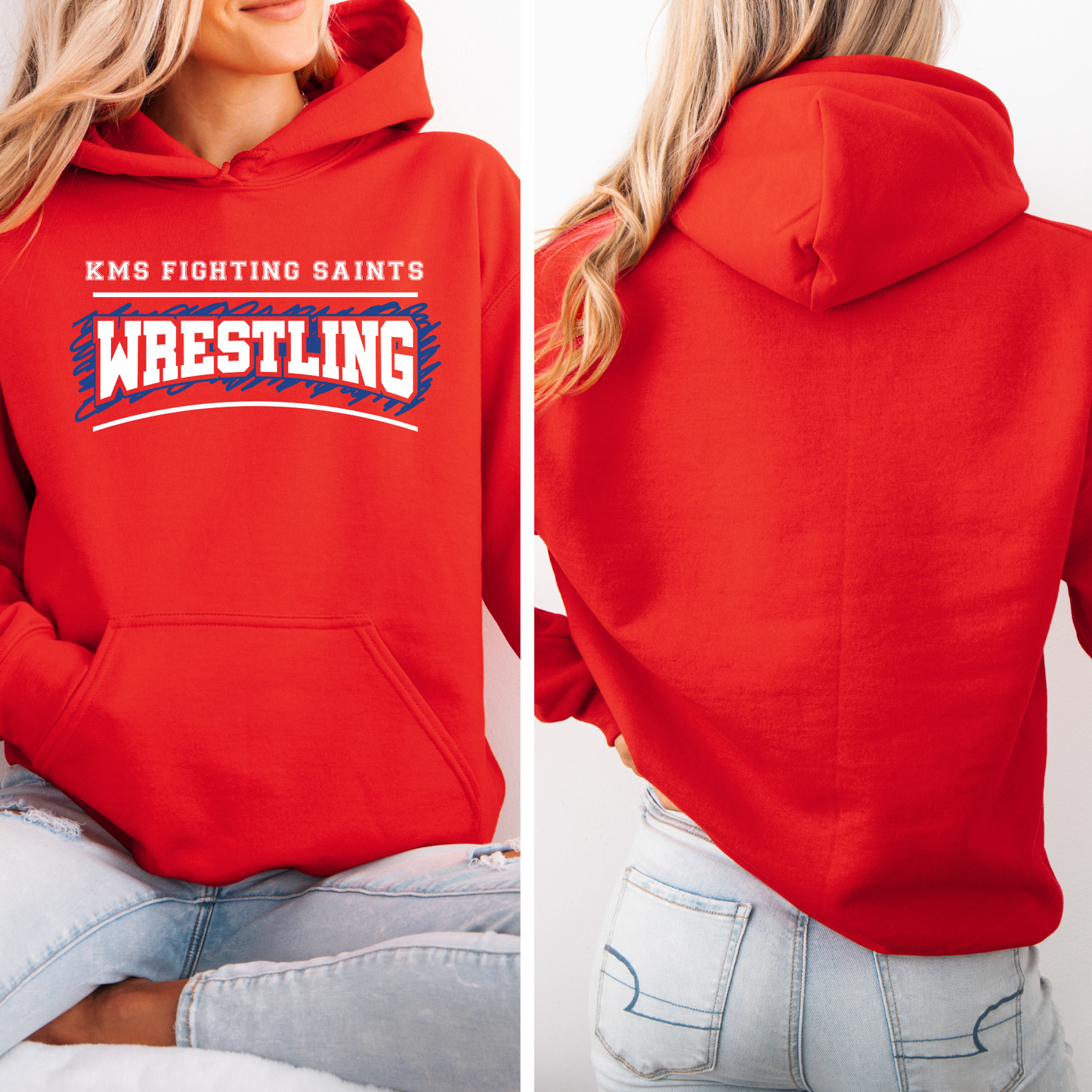 KMS Fighting Saints Wrestling Scribble