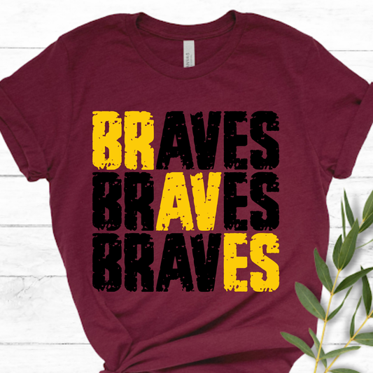 Two-Toned  Benson Braves Lines Apparel