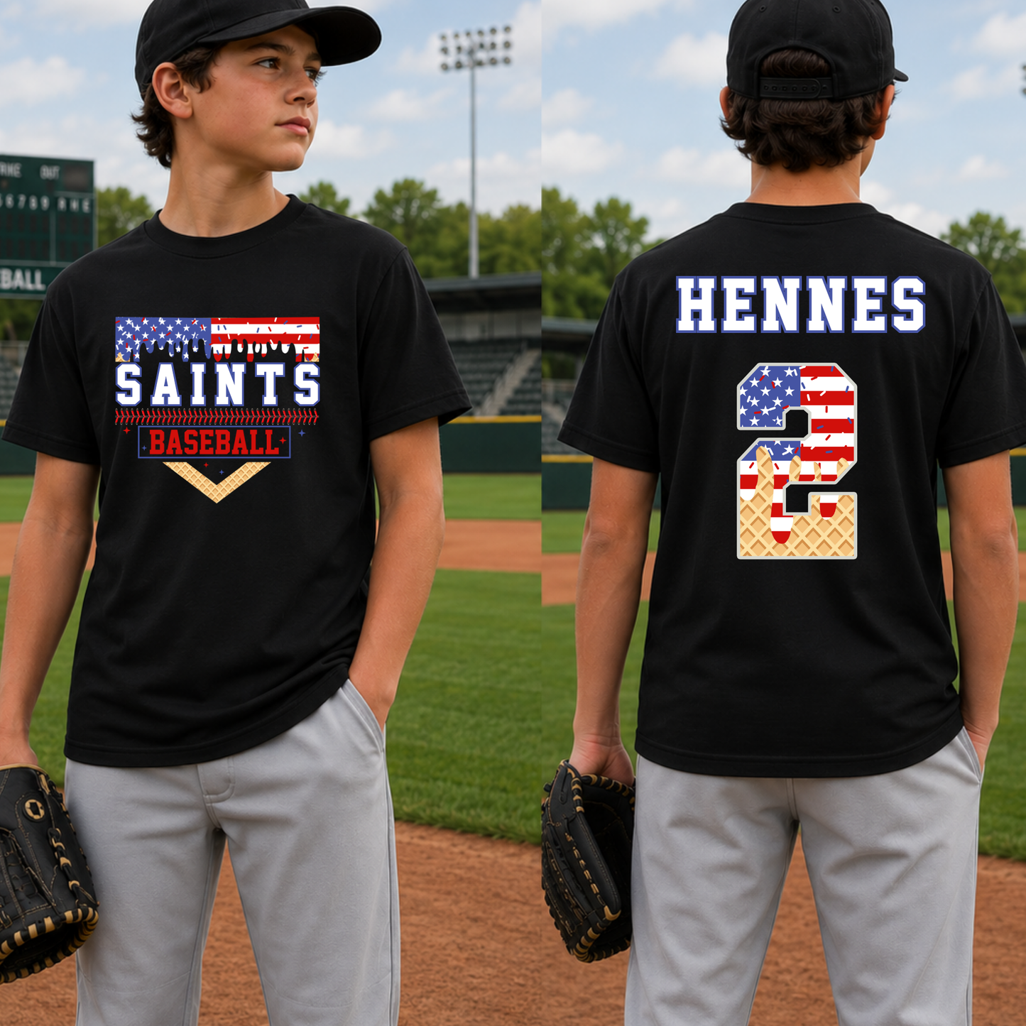Saints Baseball Drip