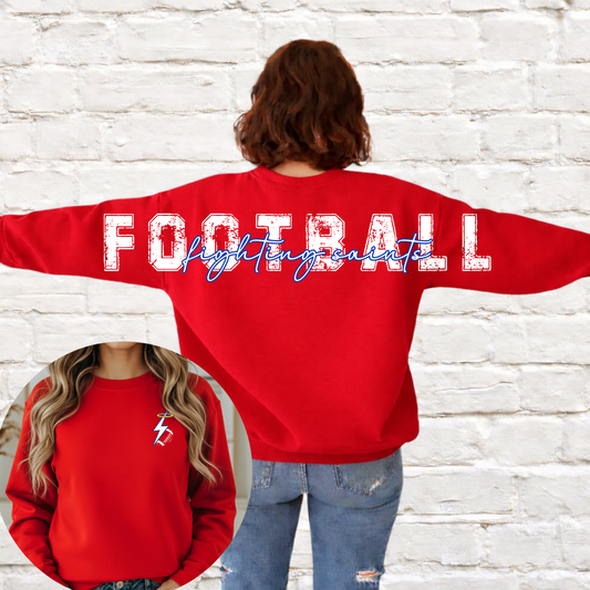 Football Custom School Oversized Back