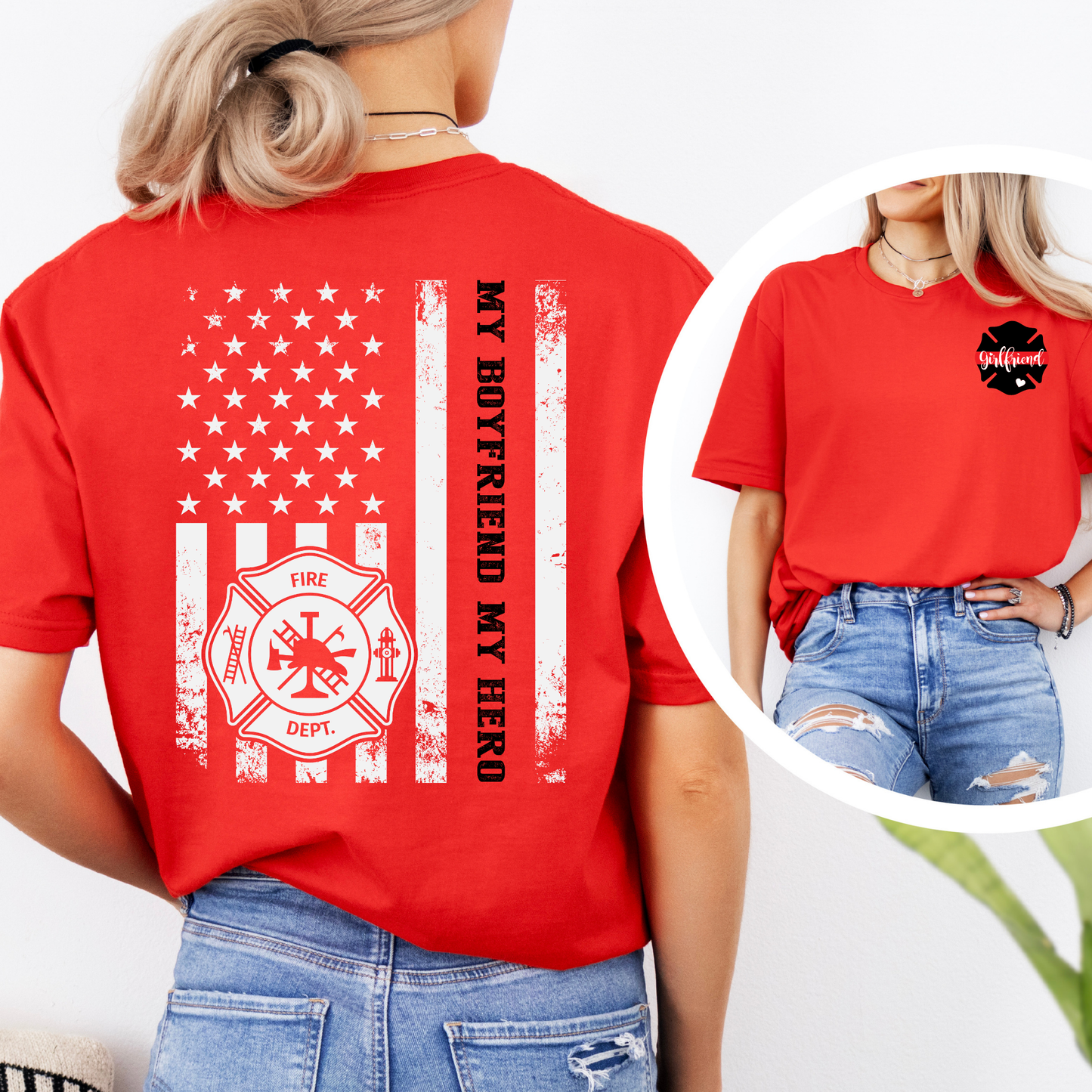 Firefighter Girlfriend Front/Back