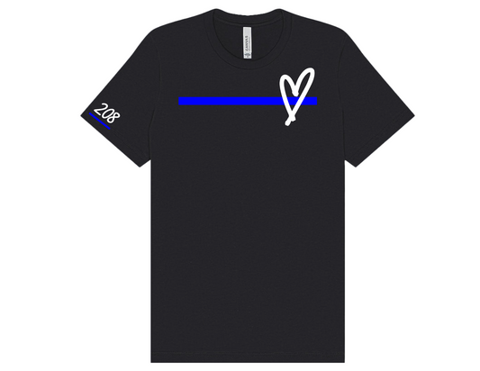 Blue Line Heart Apparel
