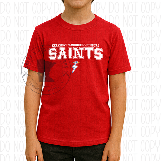 Varsity Font KMS Fighting Saints Youth Sizes