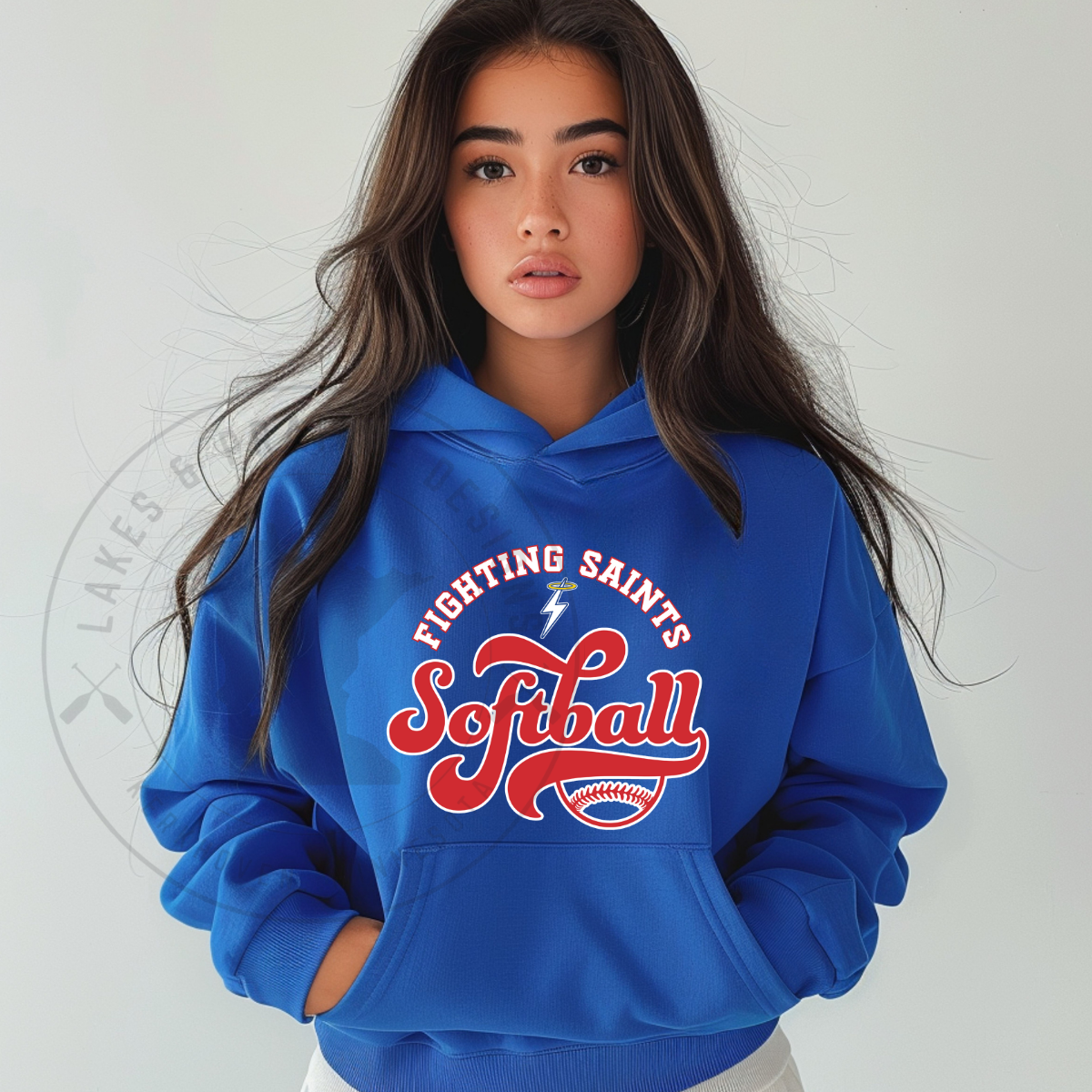 KMS Saints Softball 2 Gildan Adult and Youth  Hoodie