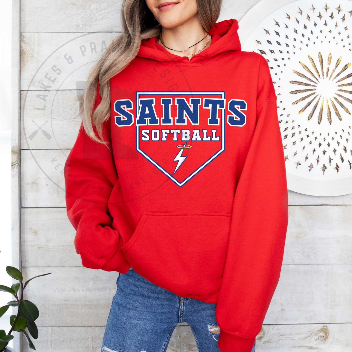 KMS Saints Softball Gildan Adult and Youth  Hoodie