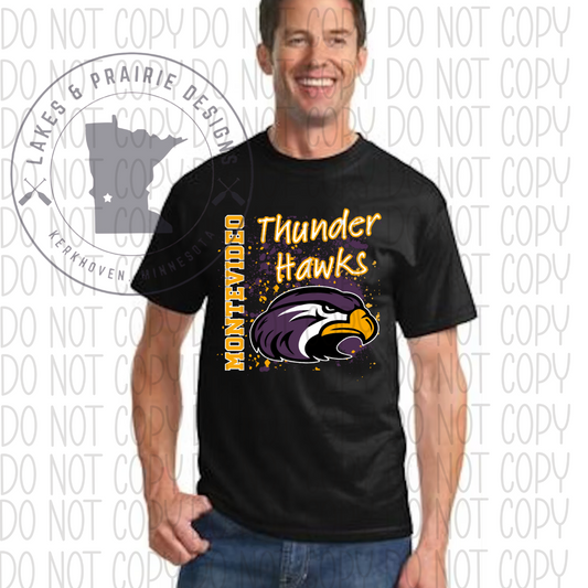 Splatter Montevideo Thunder Hawks Tall Apparel