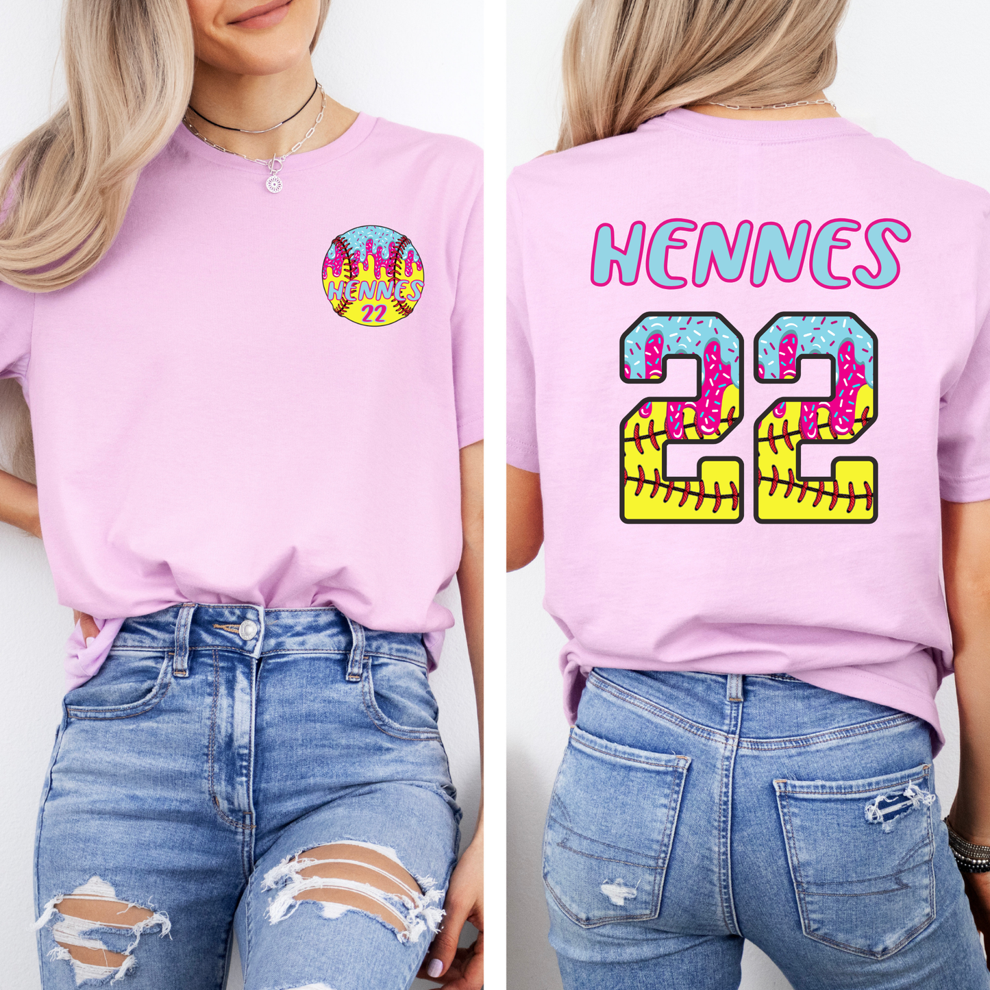 Personalized Softball Drip
